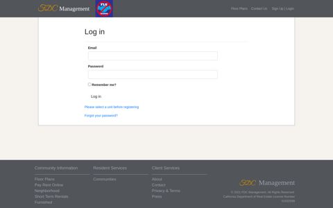 Sign Up | Login - FDC Management