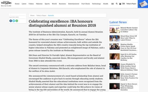 Celebrating excellence: IBA honours distinguished alumni at ...