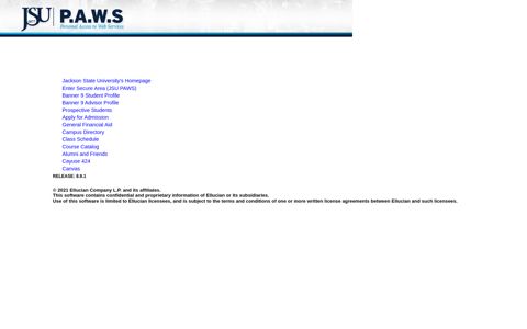 Jackson State University's Homepage Enter Secure Area (JSU ...