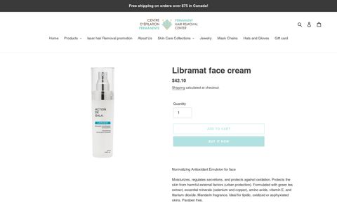 Libramat face cream – Permanent Hair Removal Center