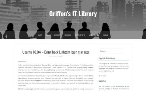 Ubuntu 18.04 – Bring back Lightdm login manager – Griffon's ...