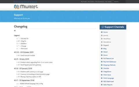 Changelog - Introduction - MijoShop - Joomla - Docs - Miwisoft