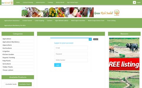 Login to your account - Green Rich India.com