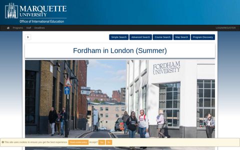 Fordham in London (Summer) - Marquette University