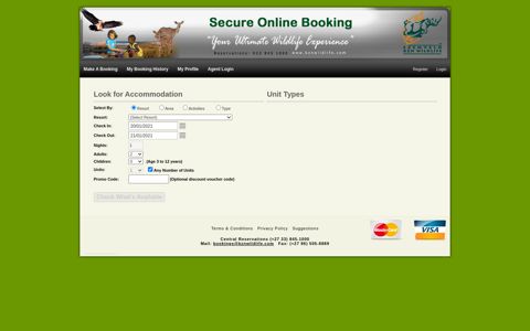 KZNWildLife Accommodation Bookings