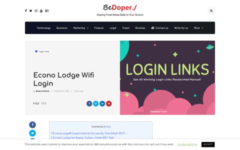 Econo Lodge Wifi Login - BeDoper
