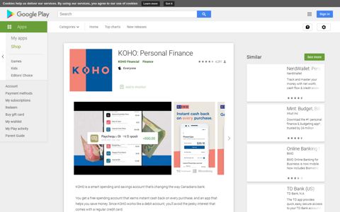 KOHO: Personal Finance - Apps on Google Play