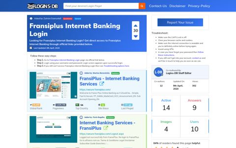 Fransiplus Internet Banking Login - Logins-DB