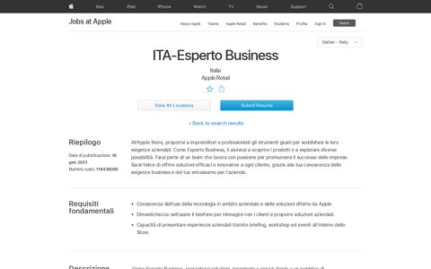 ITA-Esperto Business - Jobs at Apple