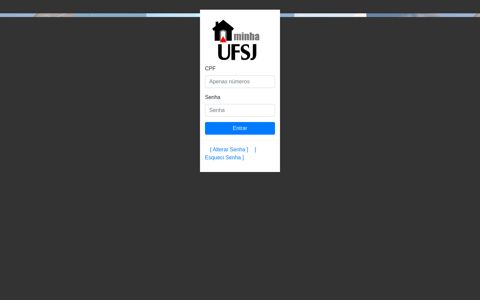 Minha UFSJ: UFSJ - Universidade Federal de São João del-Rei