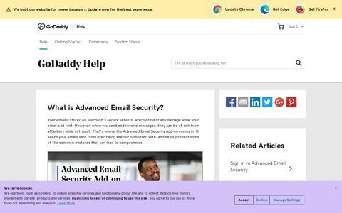 What is Advanced Email Security? | GoDaddy Help GB