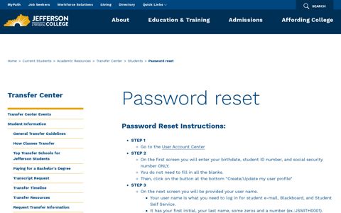 password-reset | JCTC