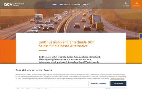 JimDrive insolvent! – Die Alternative wählst Du! – ACV