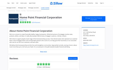 Home Point Financial Corporation - Zillow