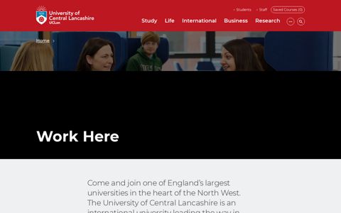 Work Here - University of Central Lancashire