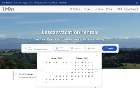 Lescar, FR Vacation Rentals: condo and apartment rentals ...