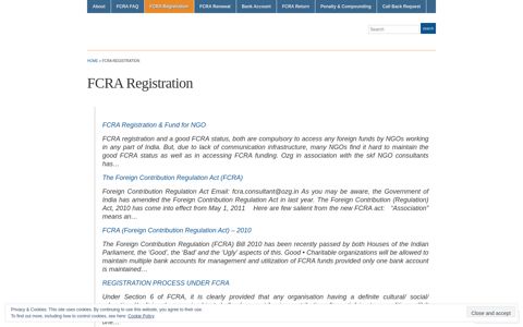 FCRA Registration « FCRA Online Registration / Renewal ...