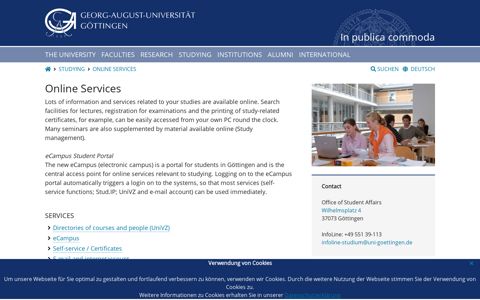 Online Services - Georg-August-Universität Göttingen