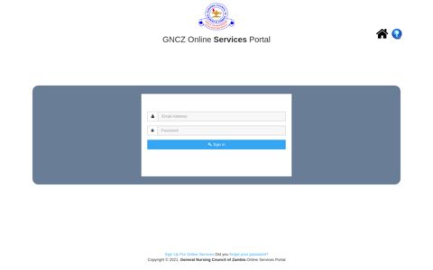 GNCZ - Online Services Portal