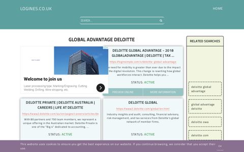 global advantage deloitte - General Information about Login