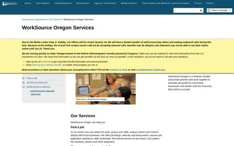 Job Seekers - WorkSource Oregon Services - State of Oregon