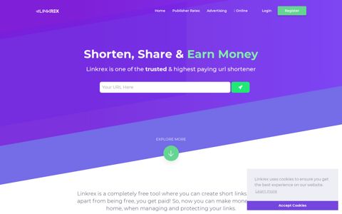 Linkrex.net - Earn Money By Sharing Short Links!