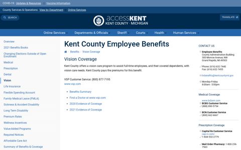 Vision Coverage - Kent County, Michigan
