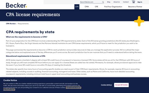CPA Requirements | CPA Exam Requirements By State | Becker
