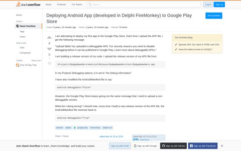 Deploying Android App (developed in Delphi FireMonkey) to ...