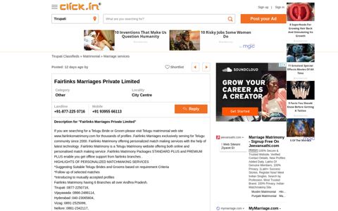 Fairlinks Marriages Private Limited - Marriage Services In ...
