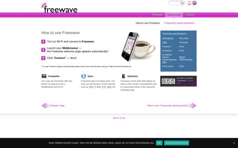 How to use › Freewave - Free Wi-Fi