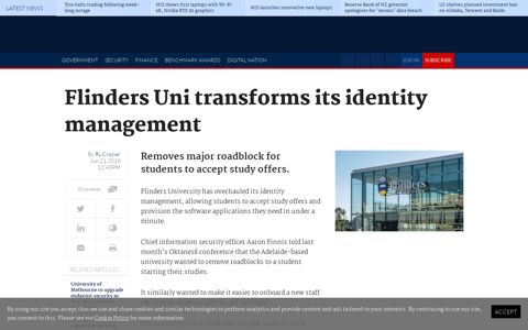 Flinders Uni transforms its identity management - Security ...