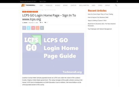 LCPS GO Login Home Page - Sign In To www.lcps.org