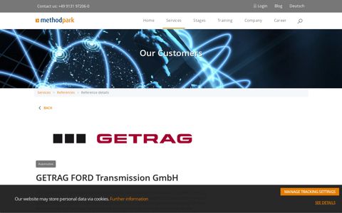 GETRAG FORD Transmission GmbH - Reference | Method Park