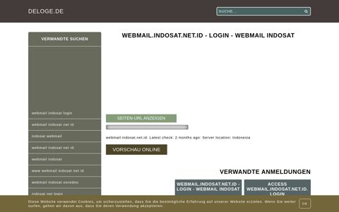 webmail.indosat.net.id - Login - Webmail Indosat - Allgemeine ...