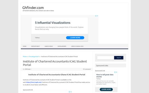 Institute of Chartered Accountants ICAG Student Portal ...
