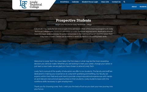 Prospective Students - Lively Technical College