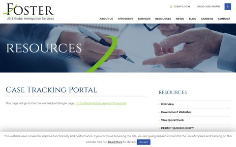 Case Tracking Portal | Foster Global