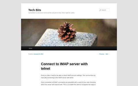 Connect to IMAP server with telnet | Tech Bits