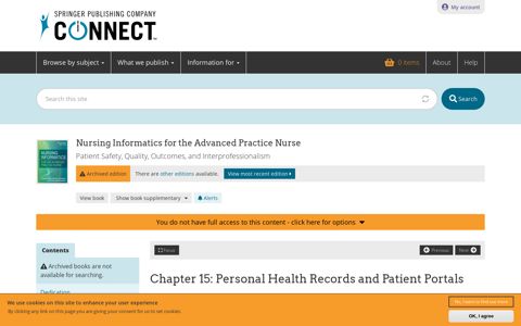 Personal Health Records and Patient Portals | Springer ...