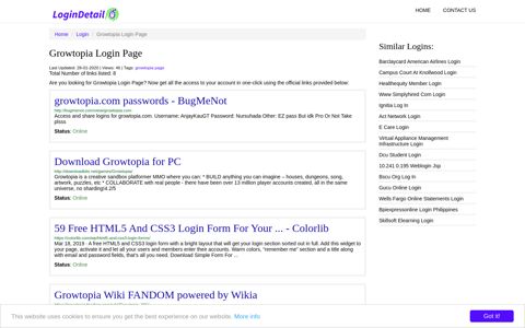 Growtopia Login Page growtopia.com passwords - BugMeNot ...