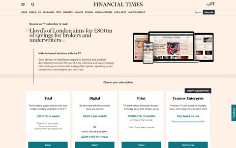 Lloyd's of London aims for £800m of savings for brokers and ...