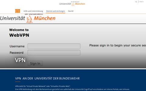 VPN — RZ - Universität der Bundeswehr München