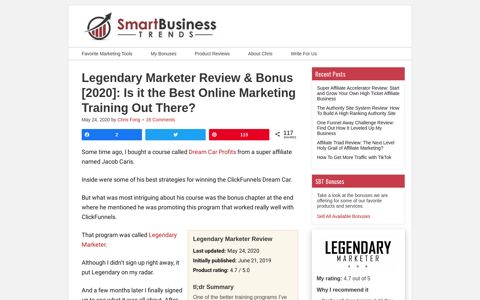Legendary Marketer Review & Bonus [2020]: Is it the Best ...