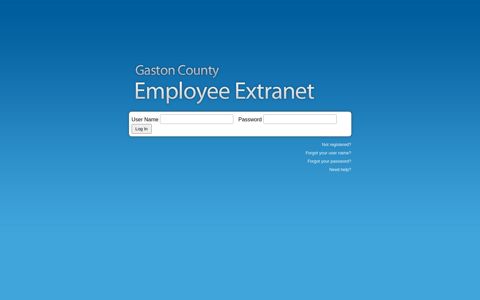 Login - Gaston County Employee Extranet