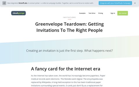 Greenvelope Teardown: Getting Invitations To The Right People