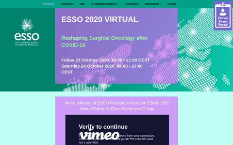 ESSO 2020 – Virtual Conference