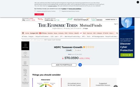 HDFC Taxsaver-Growth - The Economic Times