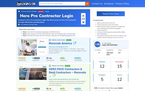 Hero Pro Contractor Login - Logins-DB