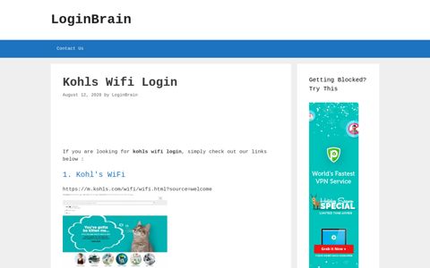 kohls wifi login - LoginBrain